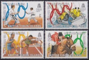 British Virgin Islands 1990 MNH Stamps Scott 683-686 Sport Olympic Games Sailing