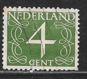 Netherlands 285: 4c Numeral, used, F-VF