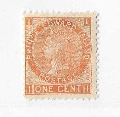 Prince Edward  Island Sc #11  1c orange OG FVF