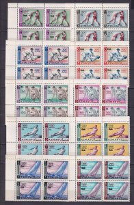 Ajman 1964 Tokyo Olympic Games Sc27-36 10v Stamps Set MNH x4