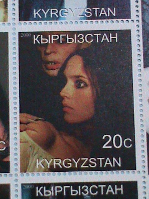 ​KYRGYZSTAN STAMP:2000 ISABELLE ADJANI MNH STAMP SHEET.