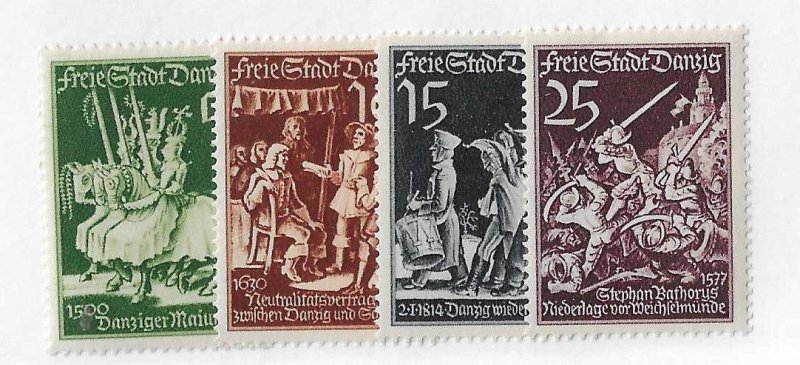 Danzig Sc #234-237  set of 4 NH VF