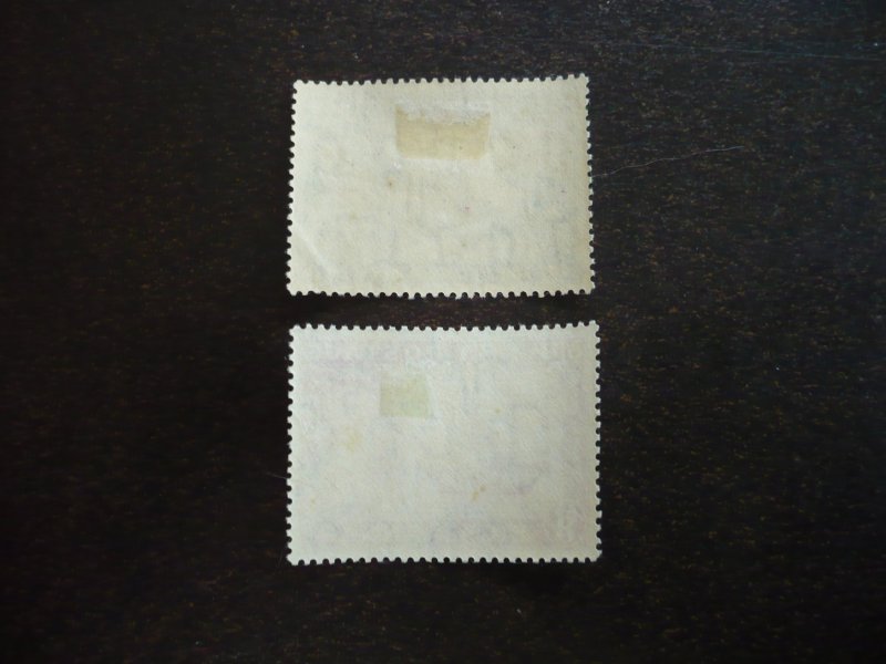 Stamps - Burma - Scott# 76, 80 - Mint Hinged Part Set of 2 Stamps