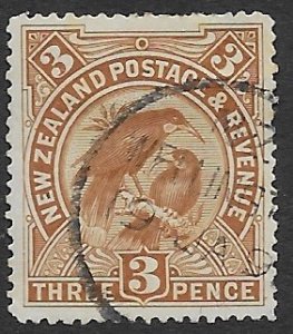 New Zealand 75  1891   three pence VF Used