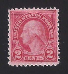 1923 2c George Washington, Carmine Scott 579 Mint VF NH