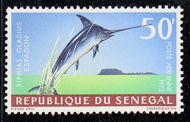 Senegal Swordfish (Scott #C115) MVLH