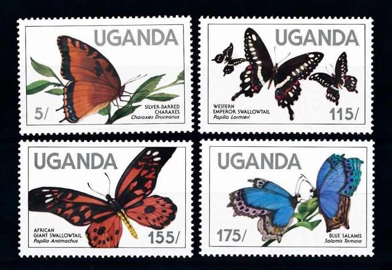 [70736] Uganda 1984 Insects Butterflies  MNH