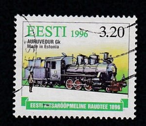 Estonia # 310, Train on Narrow Gauge Railroad, Used,