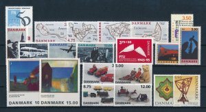Denmark 1995 Complete Year Set  MNH