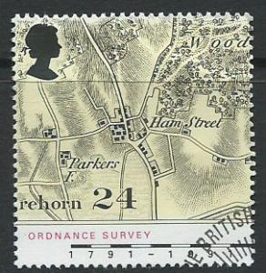 GB  QEII  SG 1578 Ordnance Survey  VFU Bureau Cancel