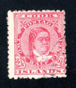 Cook Islands, Scott 12,  F/VF, Used,  CV $27.50   ..... 1500008