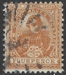 Australia New South Wales  104B   1898  4 pence fine used