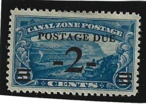 Canal Zone Scott #J22 Mint 2c  Postage Due Surcharge 2021 CV $6.50