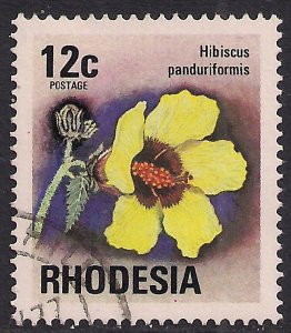 Rhodesia 1974 QE2 12ct Wild Flowers used SG 498 ( E214 )
