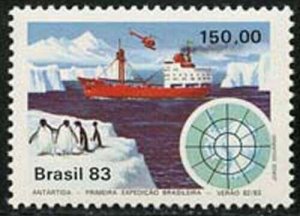 Brazil 1983 Antarctic Expedition Sc# 1845 NH 