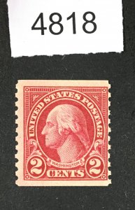 MOMEN: US STAMPS # 599A MINT OG NH LOT #I 4818