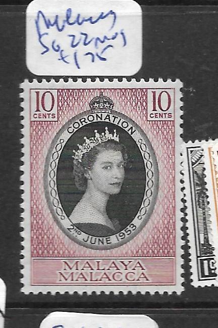 MALAYA MALACCA (P1201B) QEII CORONATION SG 22  MOG