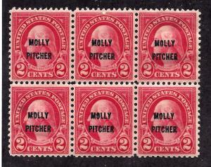 646 Mint,OG,NH... Block of 6... SCV $9.60