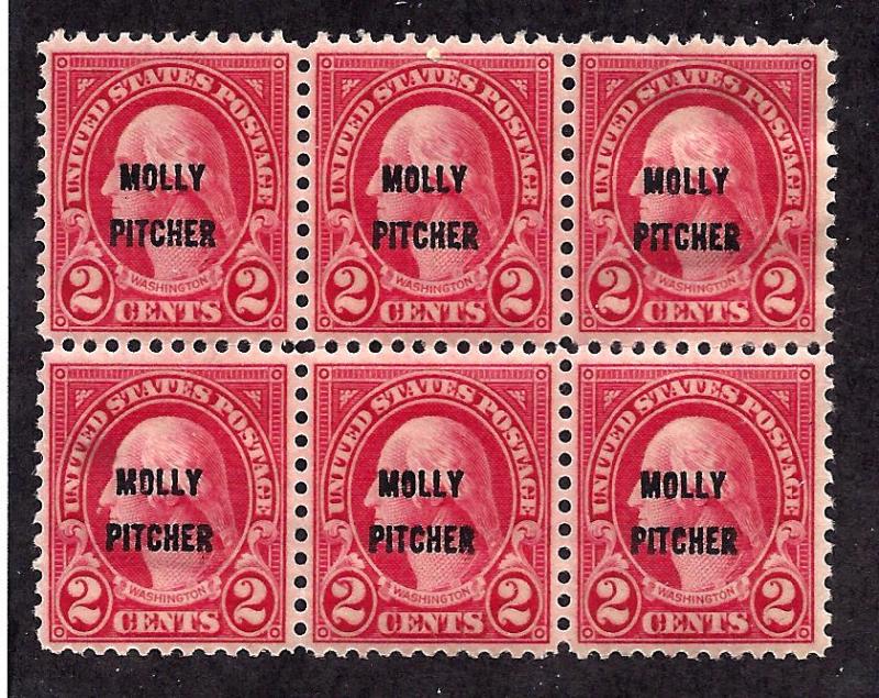 646 Mint,OG,NH... Block of 6... SCV $9.60