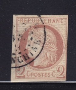 French Colonies Scott # 17 F-VF used neat cancel nice color scv $ 750  see pic !
