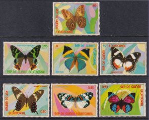 Equatorial Guinea 7701-7707 Butterflies MNH VF