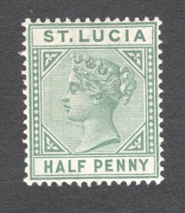 St. Lucia, Scott #27   VF/XF, Mint (NH), Queen Victoria, CV $4.00 ...... 6010222