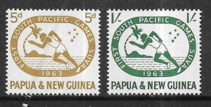 Papua & New Guinea #171-172 5p & 1sh    (MLH) CV$1.00