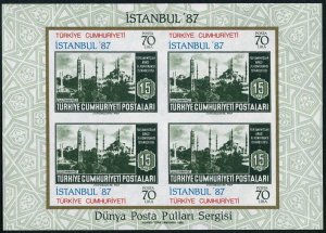 Turkey 2300 ad sheet,MNH.Michel Bl.24. ISTANBUL-1987.