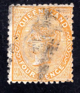 Queensland SC #59  F/VF,  Used, Crease.  CV  60.00  ....   5210039