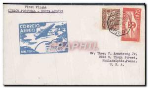 Letter Portugal Lisbon Horta Azores 26 3 1939