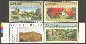 AUSTRALIA Sc# 1132 - 1135 MNH FVF Set of 4 Botanical Gardens Flowers Trees