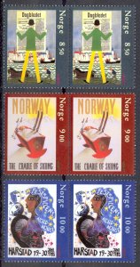 Norway Sc# 1374-1376 MNH Pair 2003 Europa