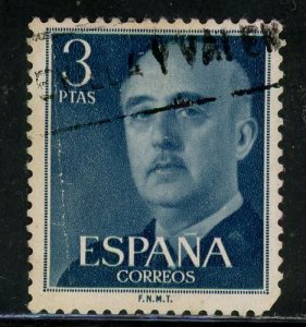 Spain 831 General Francisco Franco 1954