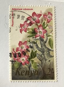 Kenya 1983 Scott  255 used - 2sh, Flowers,  	Adenium obesum
