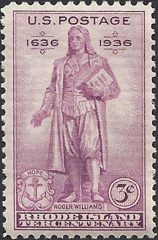 # 777 MNH - SVC-0.35 - RHODE ISLAND TERCENTENARY