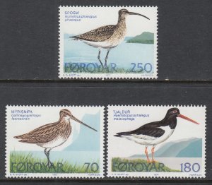 Faroe Islands 28-30 Birds MNH VF