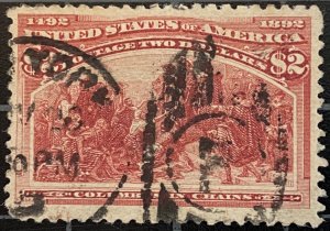 US Stamps-SC# 242 - Used - SCV = $525.00