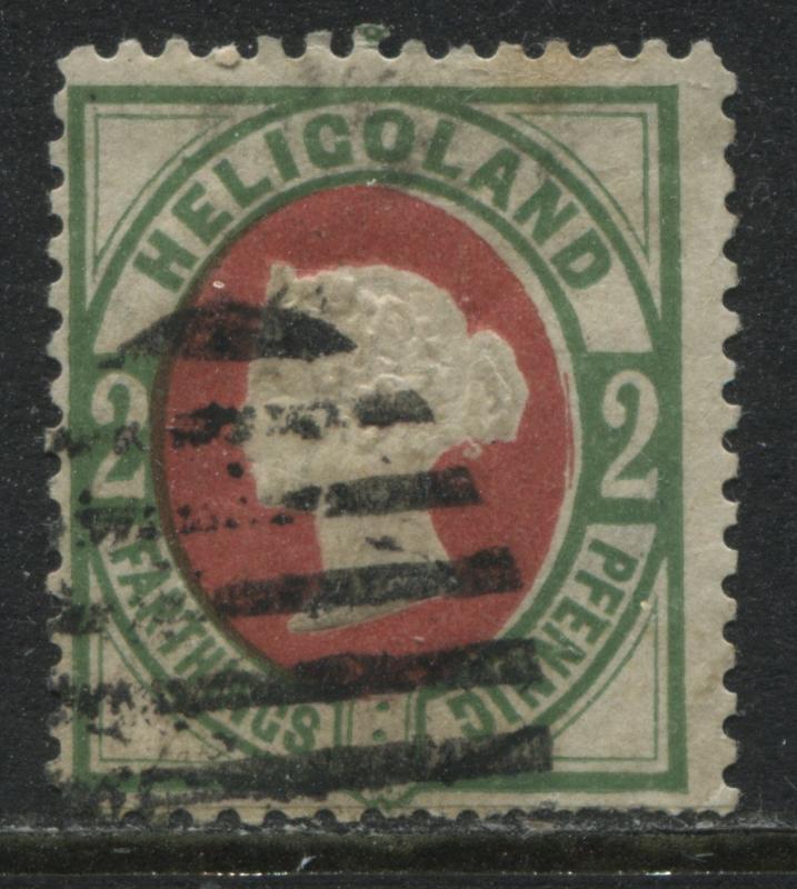 Heligoland QV 1875 2 pfennigs used is this genuinely used?