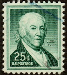 United States 1048 - Used - 25c Paul Revere (1958) (cv $0.75) (1)
