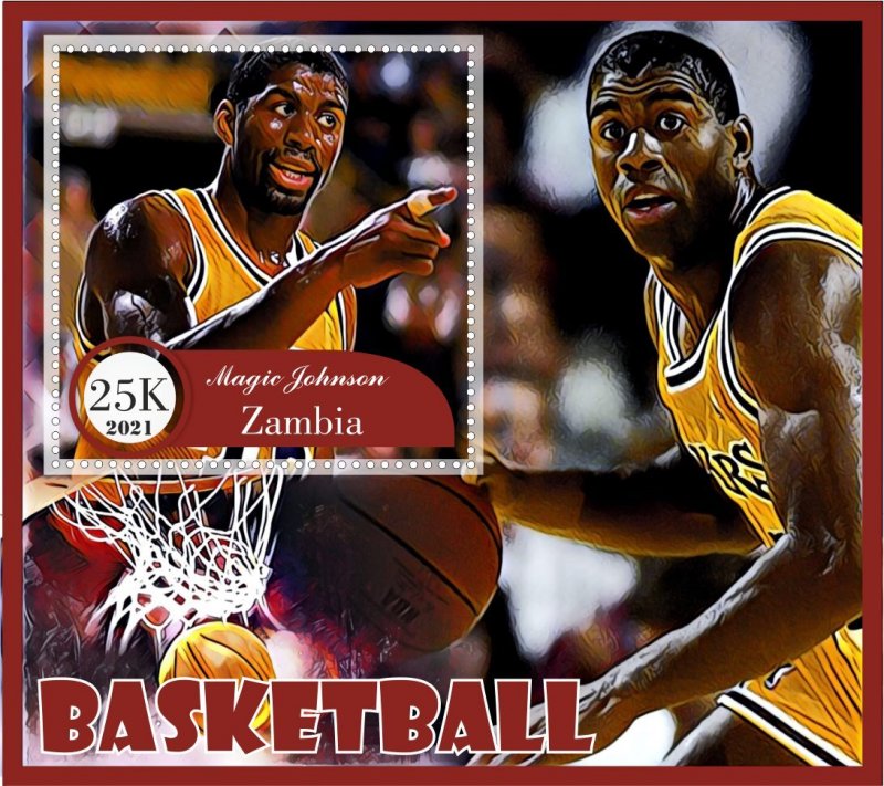 Stamps. Basketball  6 sheets perf Zambia MNH **