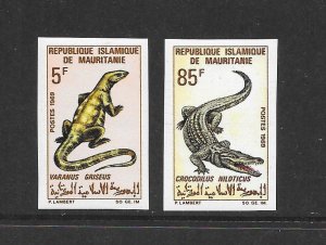 MAURITANIA #261, 265 IMPERFS  ANIMALS MNH