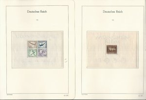 Germany Stamp Collection on 6 Hingless Lighthouse Pages, 1936-1937, JFZ