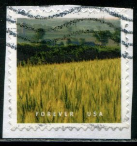 5298e US (50c) O Beautiful SA, used on paper