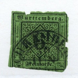 ?#4  Wurttemberg German state ,  filler  see scan Cat $32 Stamp