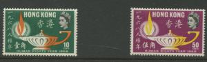 Hong Kong - Scott 247- 248- Human Rights Issue-1969 -MVLH - Set of  2 Stamps