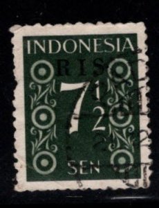 Indonesia Scott 341 Used RIS overprinted stamp