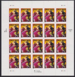 3203 Cinco De Mayo Sheet MNH