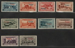 $French Morocco Sc#CB11-CB20 M/H/VF, 5 have small thins complete set, Cv. $52.50