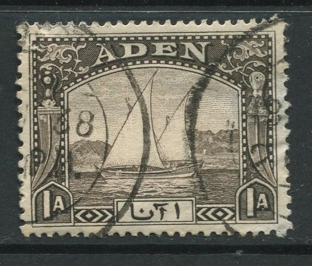 ADEN - Scott 3 - Dhow Issue - 1937- Used - Single 1a Stamp