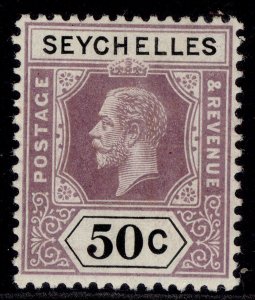 SEYCHELLES GV SG92, 50c dull purple & black, M MINT. Cat £16.